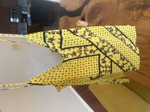 Ganni silk mix top in minion yellow EU36/US4 NWOT